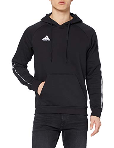 adidas CORE18 Hoody Sudadera con Capucha, Hombre, Negro (Negro/Blanco), M
