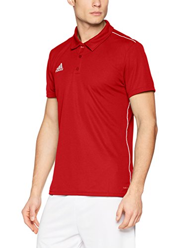 Adidas CORE18 POLO Polo shirt, Hombre, Power Red/ White, L