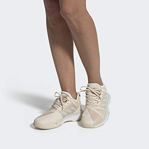 adidas Court Jam Bounce Allcourtschuh Damen-Creme, Hellgrau, Zapatillas de Tenis Mujer, Beige Gris Blanc, 42 EU