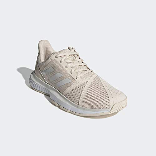 adidas Court Jam Bounce Allcourtschuh Damen-Creme, Hellgrau, Zapatillas de Tenis Mujer, Beige Gris Blanc, 42 EU