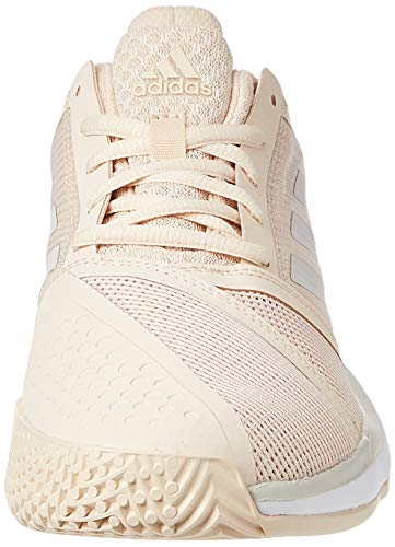 adidas Court Jam Bounce Allcourtschuh Damen-Creme, Hellgrau, Zapatillas de Tenis Mujer, Beige Gris Blanc, 42 EU