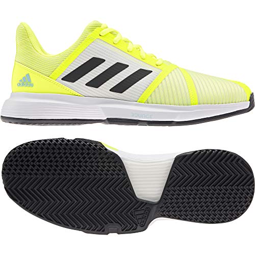 adidas CourtJam Bounce M, Zapatillas de Tenis Hombre, Amasol/NEGBÁS/CELBRU, 42 2/3 EU