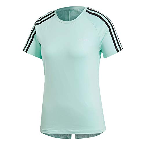 adidas D2m 3s tee T-Shirt (Short Sleeve), Mujer, Clear Mint, S 40-42