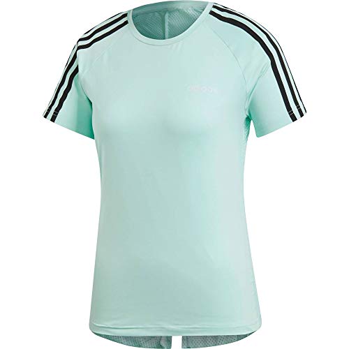 adidas D2m 3s tee T-Shirt (Short Sleeve), Mujer, Clear Mint, S 40-42