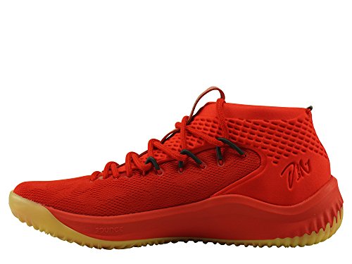 adidas Dame 4, Zapatos de Baloncesto Hombre, Rojo (Scarle/Hirere/Cblack Scarle/Hirere/Cblack), 48 2/3 EU