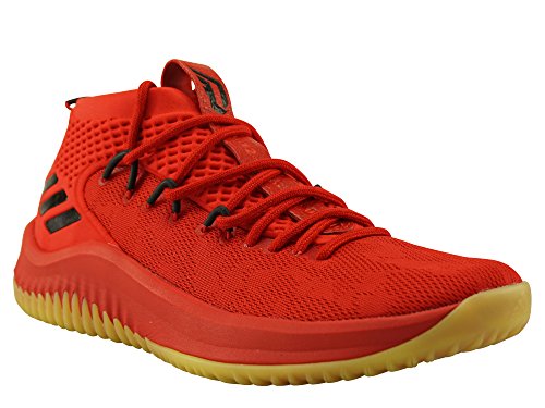 adidas Dame 4, Zapatos de Baloncesto Hombre, Rojo (Scarle/Hirere/Cblack Scarle/Hirere/Cblack), 48 2/3 EU