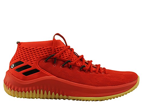 adidas Dame 4, Zapatos de Baloncesto Hombre, Rojo (Scarle/Hirere/Cblack Scarle/Hirere/Cblack), 48 2/3 EU