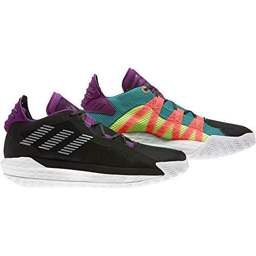 adidas Dame 6, Zapatillas Unisex Adulto, FTWR White/Scarlet/Core Black, 41 1/3 EU