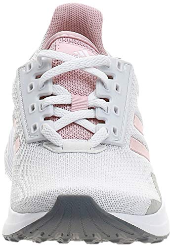 adidas Duramo 9, Zapatillas de Carretera Mujer, Dash Grey Pink Spirit Footwear White, 38 2/3 EU