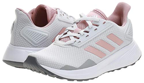 Adidas Duramo 9, Zapatillas para Correr Mujer, Dash Grey Pink Spirit Footwear White, 42 EU