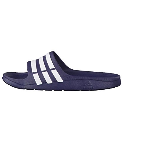 adidas Duramo Slide, Chanclas Unisex Adulto, Azul (New Navy/White/New Navy), 54 EU