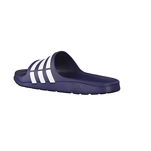 adidas Duramo Slide, Chanclas Unisex Adulto, Azul (New Navy/White/New Navy), 54 EU