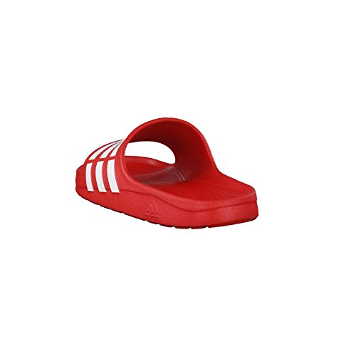 adidas Duramo Slide, Chanclas Unisex Adulto, Rojo (Collegiate Red/White/Collegiate Red), 43 EU