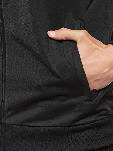 adidas E 3S TT TRIC Caqueta con Cremallera, Hombre, Negro (Black/White), L