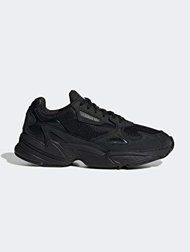 adidas Falcon W, Sneaker Mujer, Core Black/Core Black/Grey, 40 EU