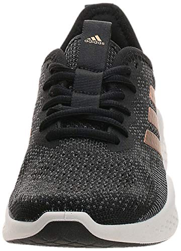 adidas Fluidflow, Zapatillas para Correr Mujer, Core Black Tactile Gold Met F17 Grey Six, 40 EU