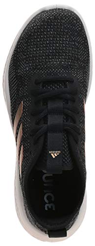 adidas Fluidflow, Zapatillas para Correr Mujer, Core Black Tactile Gold Met F17 Grey Six, 40 EU