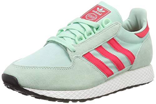 adidas Forest Grove W, Zapatillas de Gimnasia Mujer, Verde (Clear Mint/Active Pink/Chalk White Clear Mint/Active Pink/Chalk White), 36.5 EU