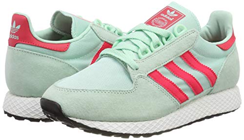 adidas Forest Grove W, Zapatillas de Gimnasia Mujer, Verde (Clear Mint/Active Pink/Chalk White Clear Mint/Active Pink/Chalk White), 36.5 EU