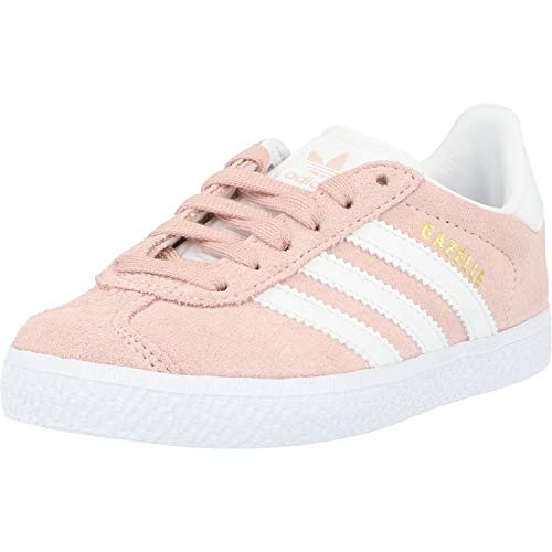 adidas Gazelle C, Zapatillas de Gimnasia Unisex Niños, Rosa (Icey Pink F17/Ftwr White/Gold Met. Icey Pink F17/Ftwr White/Gold Met.), 31 1/2 EU