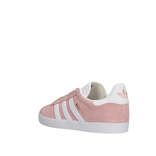 adidas Gazelle J, Zapatillas de Gimnasia Unisex Niños, Rosa (Icey Pink F17/Ftwr White/Gold Met. Icey Pink F17/Ftwr White/Gold Met.), 35.5 EU