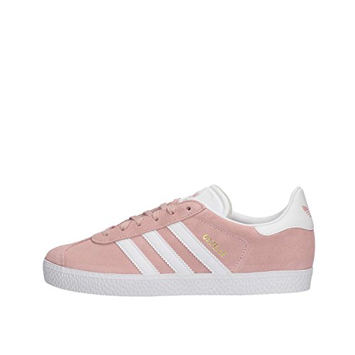 adidas Gazelle J, Zapatillas de Gimnasia Unisex Niños, Rosa (Icey Pink F17/Ftwr White/Gold Met. Icey Pink F17/Ftwr White/Gold Met.), 35.5 EU