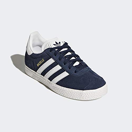 adidas Gazelle J, Zapatillas Unisex Adulto, Azul (Collegiate Navy/Footwear White/Footwear White 0), 37 1/3 EU