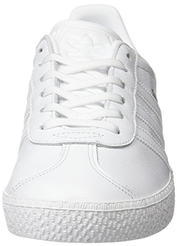 adidas Gazelle J, Zapatillas Unisex Adulto, Blanco (Footwear White/Footwear White/Footwear White), 38 2/3 EU