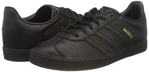 adidas Gazelle J, Zapatillas Unisex Adulto, Negro (Core Black/Core Black/Core Black 0), 37 1/3 EU