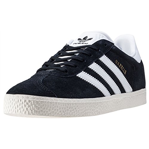 adidas Gazelle, Zapatillas Unisex Niños, Negro (Core Black/Ftwr White/Gold Metallic), 33 EU