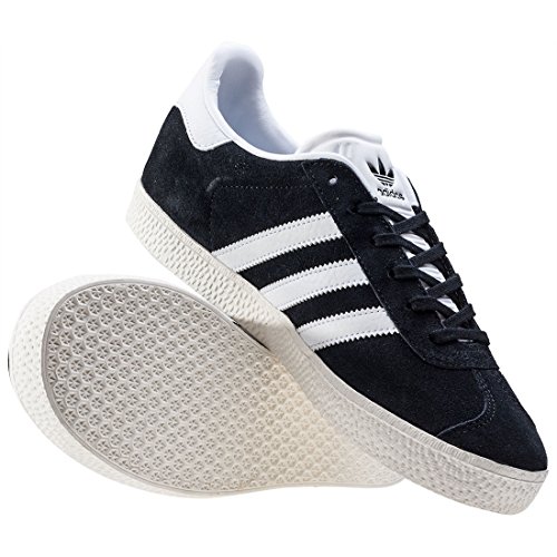adidas Gazelle, Zapatillas Unisex Niños, Negro (Core Black/Ftwr White/Gold Metallic), 35 EU