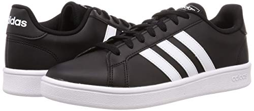 Adidas Grand Court Base, Zapatos de Tenis Hombre, Negro/Blanco, 41 1/3 EU