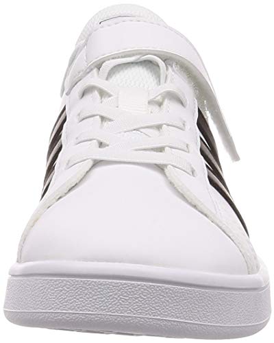 Adidas Grand Court C, Zapatillas de Tenis, Blanco (Ftwbla/Negbás/Ftwbla 000), 30 EU
