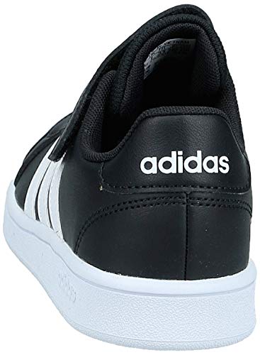 adidas Grand Court C, Zapatillas de Tenis Unisex Niño, Negro (Negbás/Ftwbla/Ftwbla 000), 35 EU