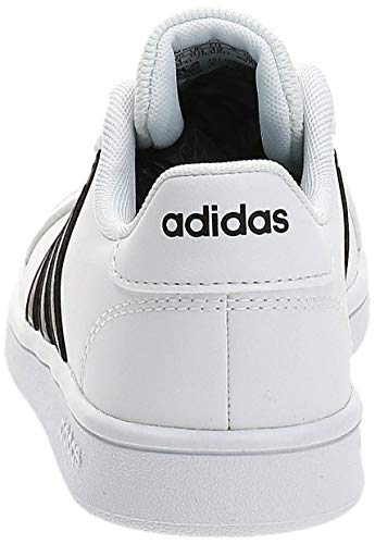adidas Grand Court K, Sneaker, Blanc Noir Blanc, 34 EU