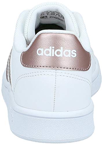 Adidas Grand Court K, Zapatillas De Tenis Unisex Niño, Multicolor Ftwwht Coppmt Glopnk 000, 35 EU