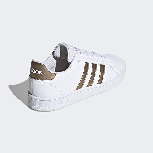 Adidas Grand Court K, Zapatillas De Tenis Unisex Niño, Multicolor Ftwwht Coppmt Glopnk 000, 35 EU