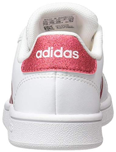 adidas Grand Court K, Zapatos de Tenis, FTWR White Real Pink S18 FTWR White, 33.5 EU