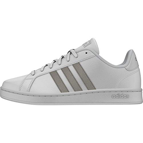adidas Grand Court, Sneaker Mujer, Footwear White/Platin Metallic/Footwear White, 40 EU