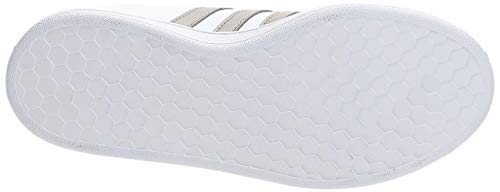 adidas Grand Court, Sneaker Mujer, Footwear White/Platin Metallic/Footwear White, 40 EU