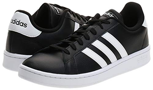 Adidas Grand Court, Zapatillas de Tenis Hombre, Negro (Negbás/Ftwbla/Ftwbla 000), 42 2/3 EU