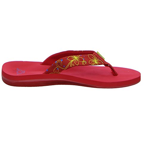 adidas Halulu, Chanclas para Mujer, Rojo (Red/Yellow 2040), 38 EU