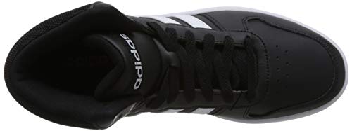 adidas Hoops 2.0 Mid, Zapatos de Baloncesto Hombre, Negro (Core Black/FTWR White/Core Black Core Black/FTWR White/Core Black), 43 1/3 EU