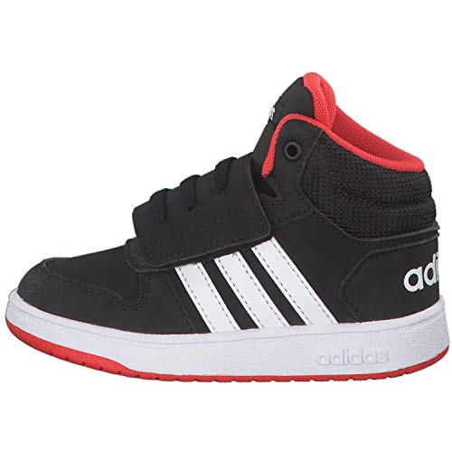 Adidas Hoops Mid 2.0 I, Zapatillas Unisex Niños, Multicolor (Core Black/FTWR White/Hi/Res Red S18 B75945), 27 EU