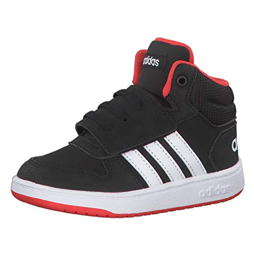 Adidas Hoops Mid 2.0 I, Zapatillas Unisex Niños, Multicolor (Core Black/FTWR White/Hi/Res Red S18 B75945), 27 EU