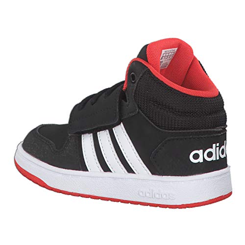 Adidas Hoops Mid 2.0 I, Zapatillas Unisex Niños, Multicolor (Core Black/FTWR White/Hi/Res Red S18 B75945), 27 EU