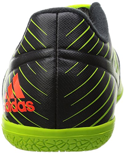 adidas Messi 15.3 IN J, Botas de fútbol Unisex niños, Verde/Rojo/Negro (Seliso/Rojsol/Negbas), 35 1/2