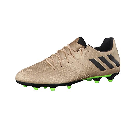 Adidas Messi 16.3 FG, Botas de fútbol para Hombre, Dorado (Dorado/(Cobmet/Negbas/Versol) 000), 44 EU