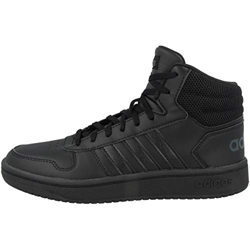 adidas Mid Hoops 2.0 Mid - Zapatillas deportivas para mujer, color Negro, talla 38 2/3 EU