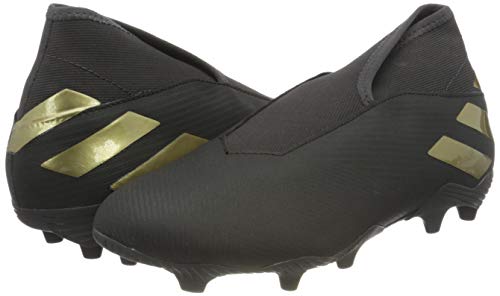 adidas Nemeziz 19.3 LL FG, Botas de fútbol. Hombre, Core Black Gold Metallic Utility Black, 43 1/3 EU
